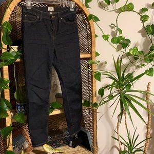 J Crew lookout high rise skinny dark wash jeans